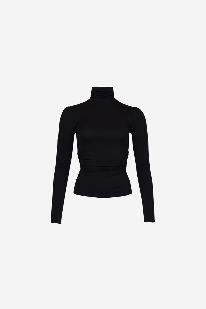 Jersey Turtleneck Black