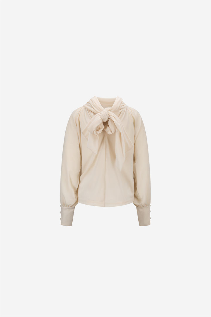 Lill Velour Top White