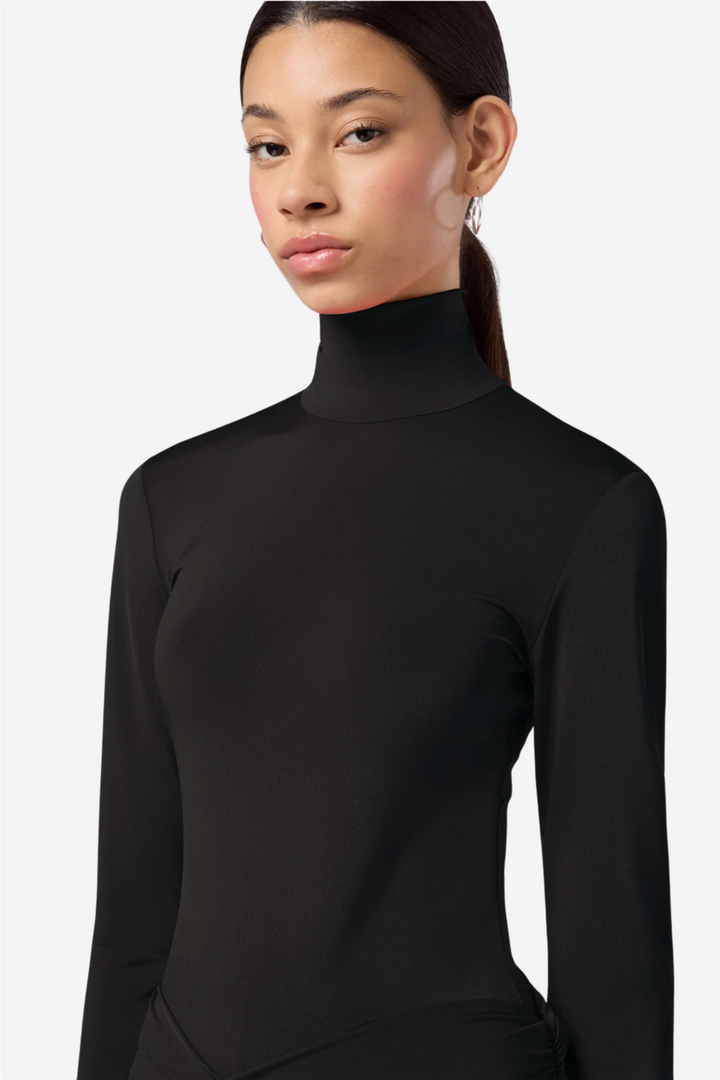 Ziggy Turtleneck Bodysuit Black