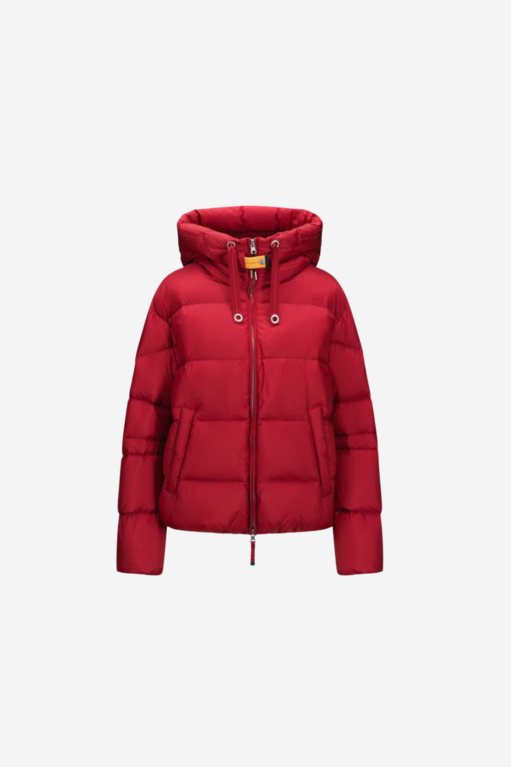 Tilly Hooded Down Jacket Rio Red