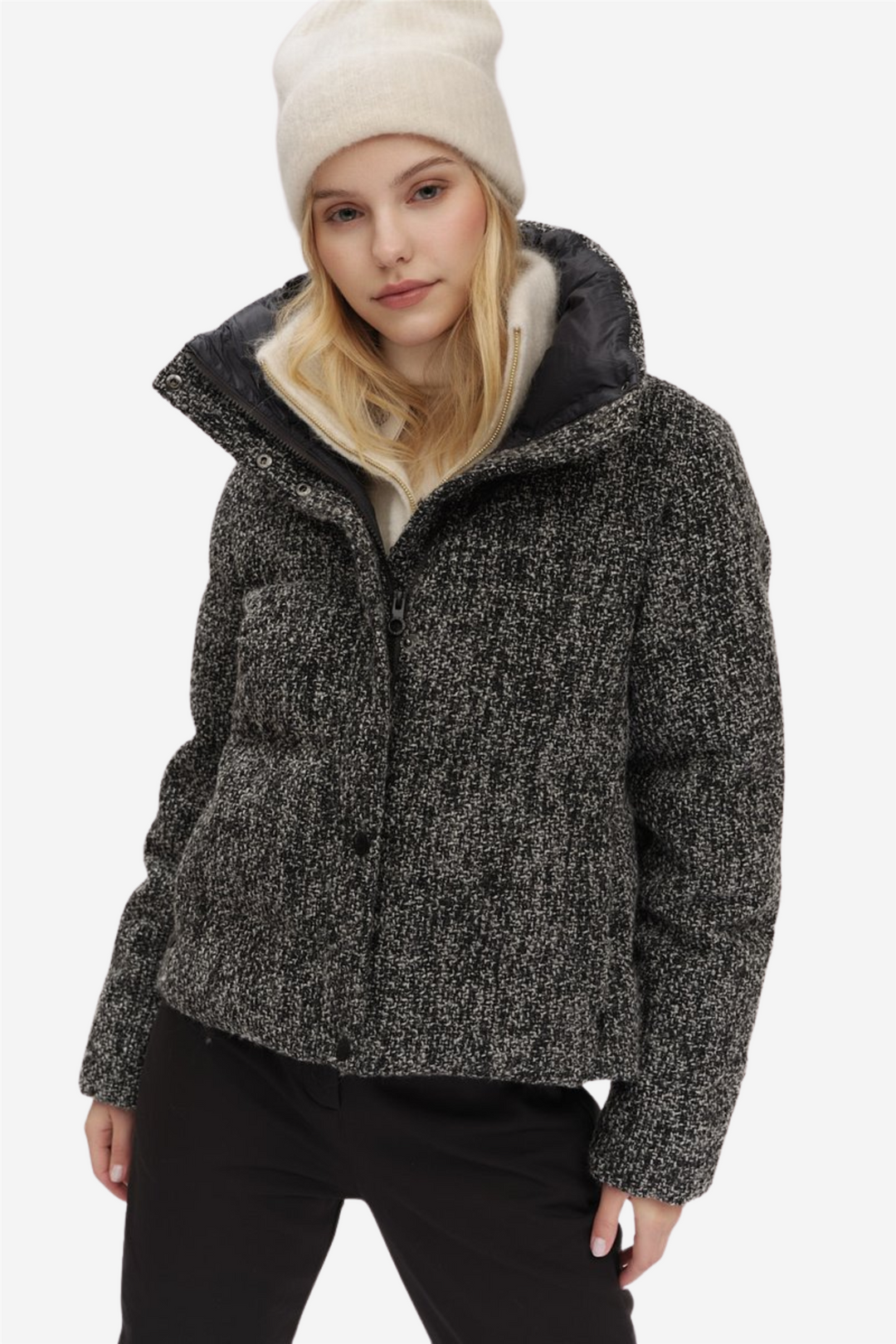 Indie Tweed Jacket White/Black
