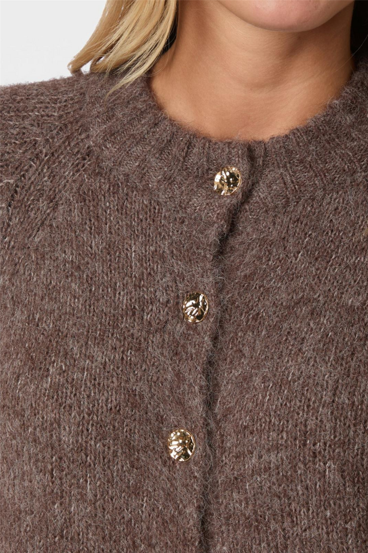Benuta Fluffy Knit Cardigan Light Brown