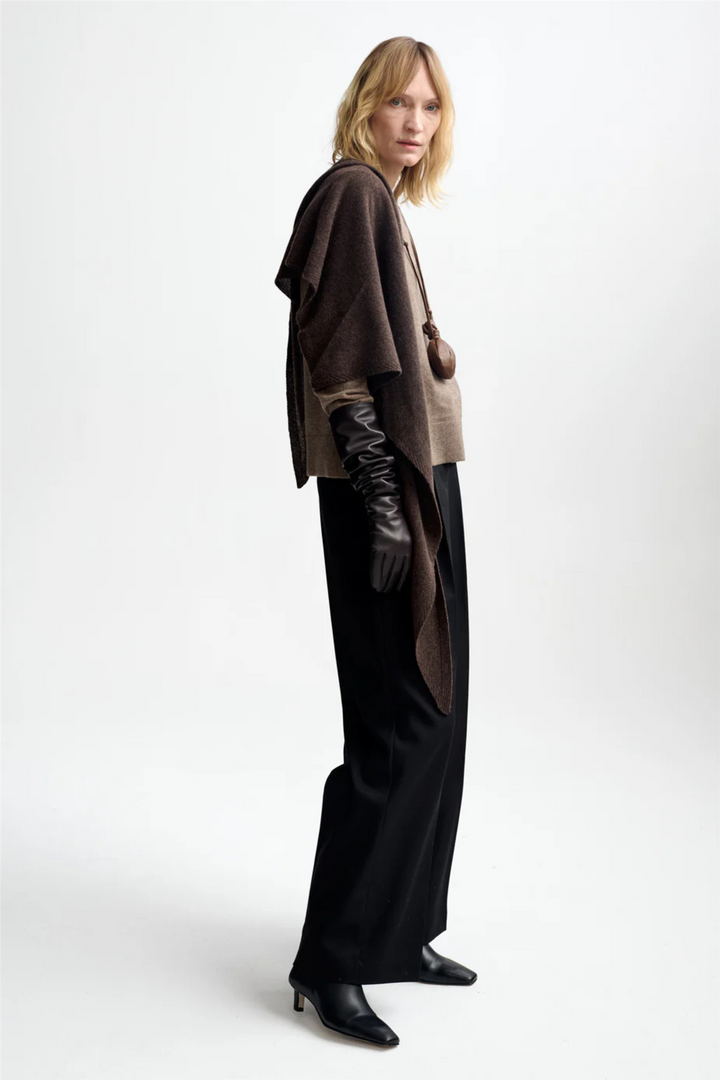 Mira Wool Cash Scarf Espresso