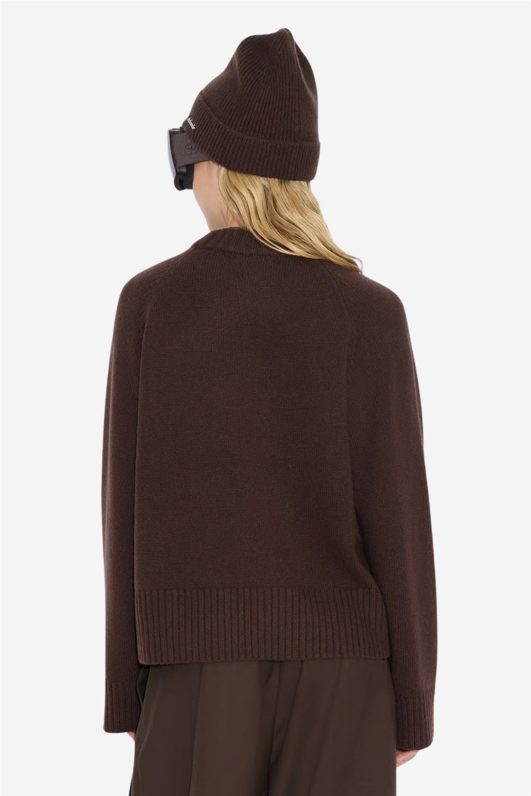 W. Wool Crew Dark Brown