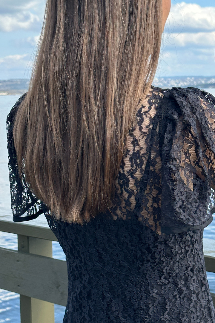 Lace Maxi Dress Black