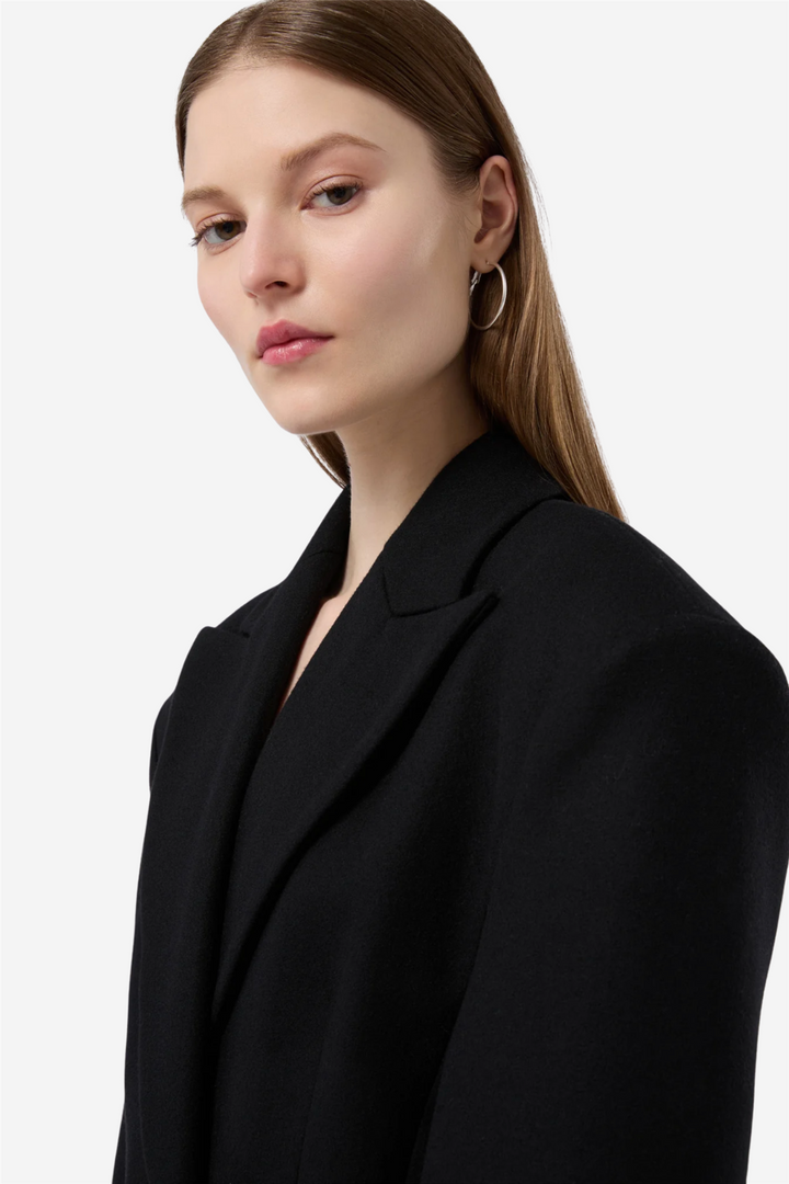 Ottavia Hourglass Coat Black