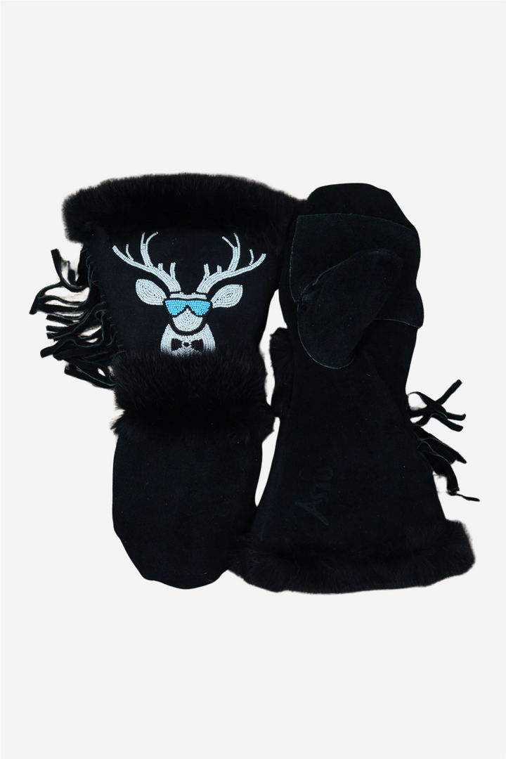 Freuchen leather mittens