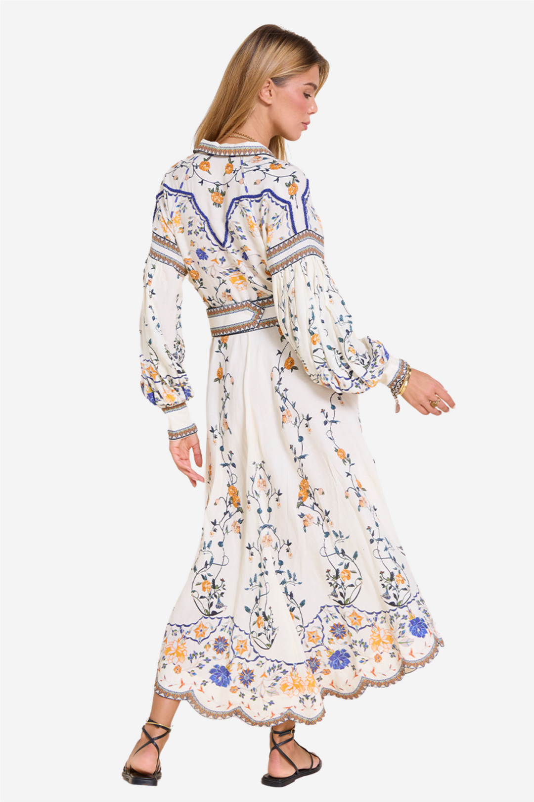 Flora Danica Long Dress Vanilla