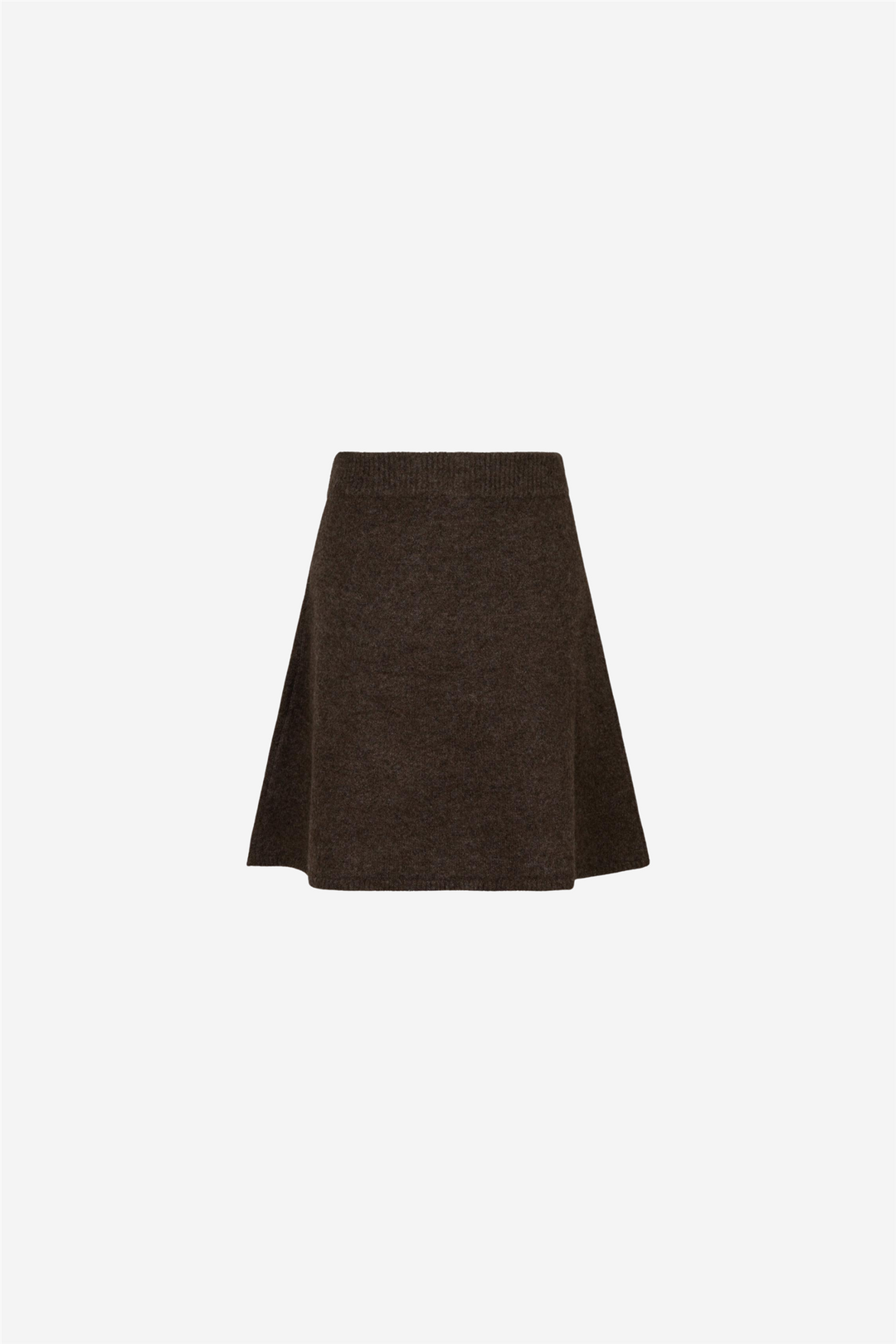 Gisa Knit Skirt Dark Brown