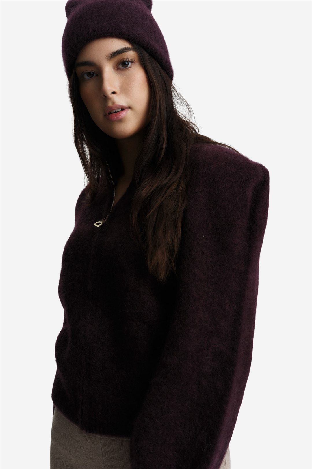 Venja Chunky Sweater Red Wine