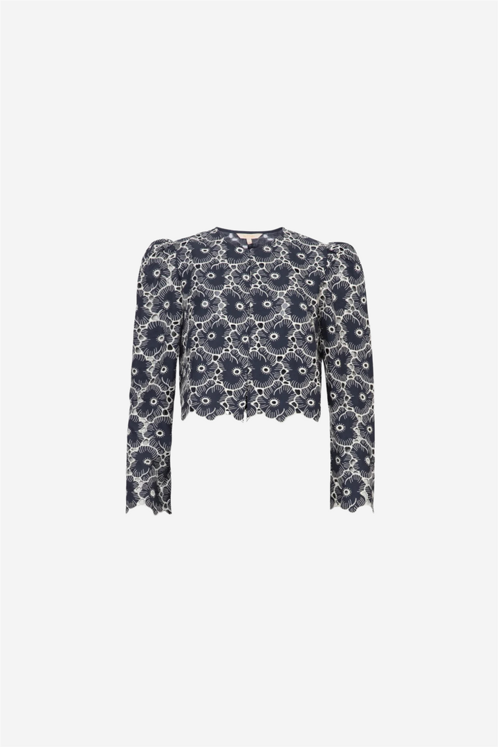 Broderie Anglaise Jacket Marine