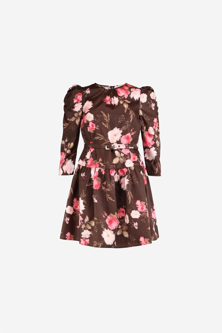 Taffeta Shift Dress Soft Bloom
