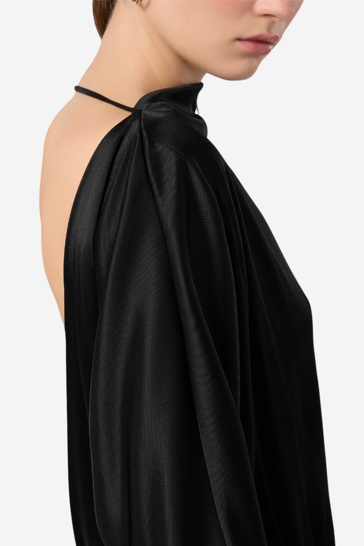 Winnie Open Back Playsuit Black