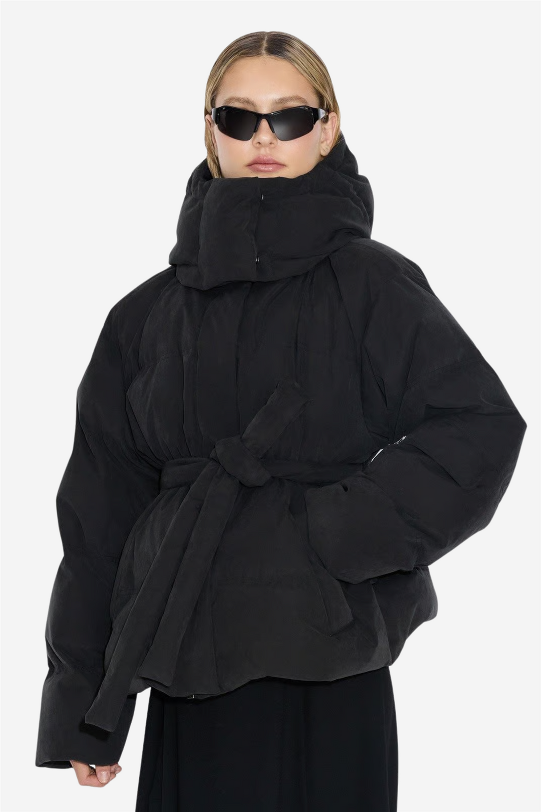 Steilia Brushed Down Jacket Black