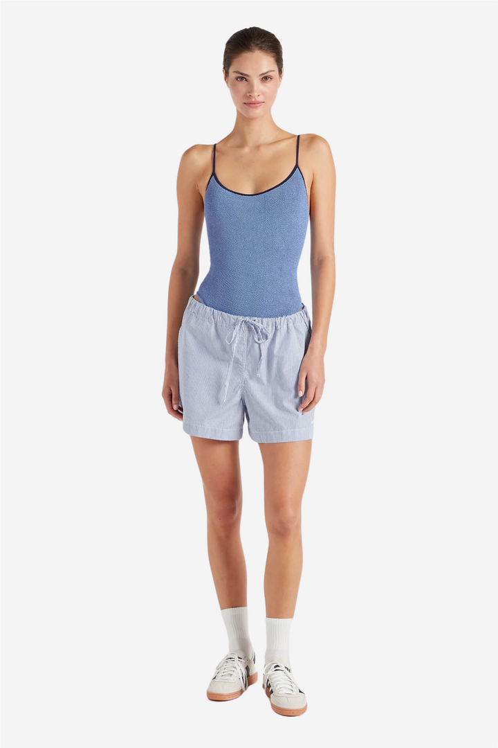 Pamela Swim Contrast Cornflower/Navy