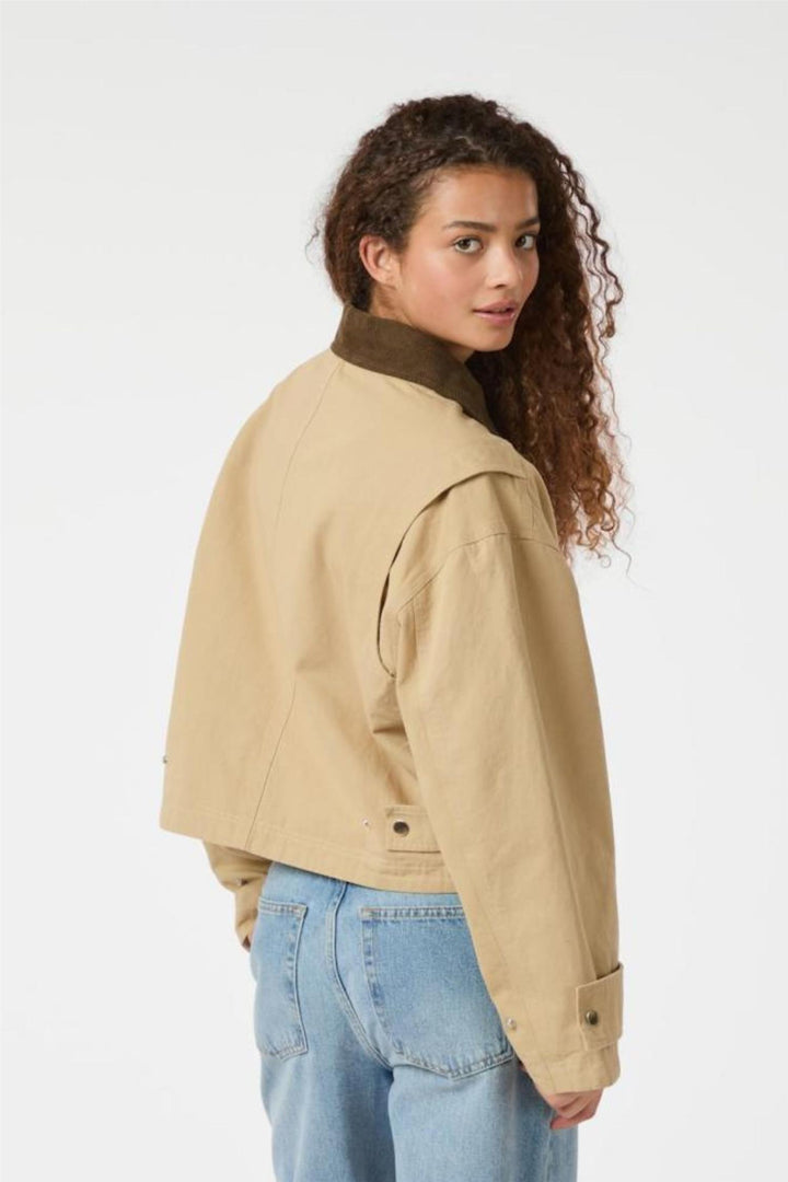 Rivera Canvas Boxy Jacket Sand