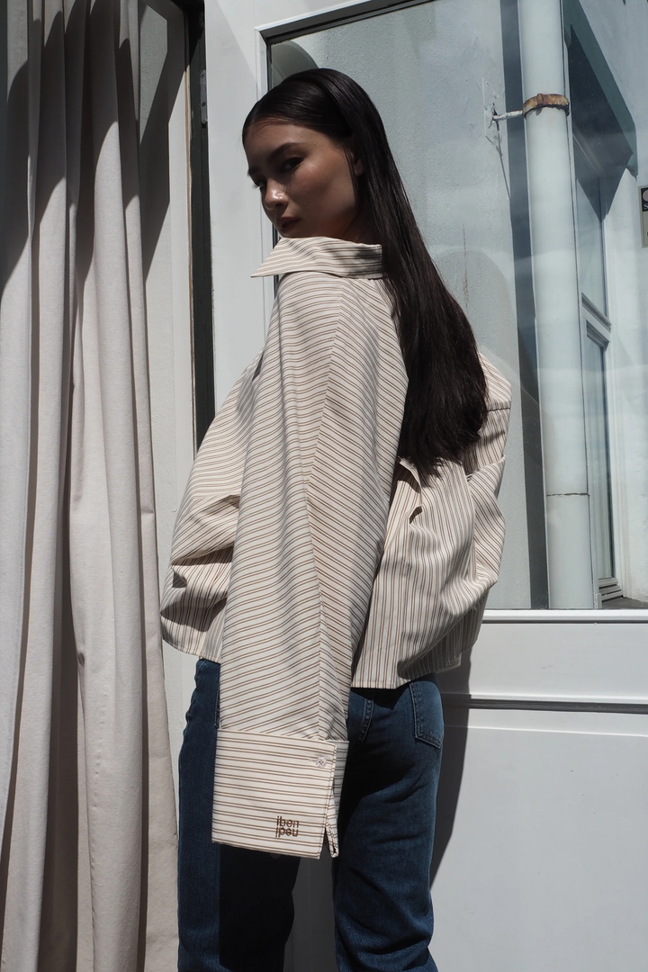 Atari Shirt Beige Stripe