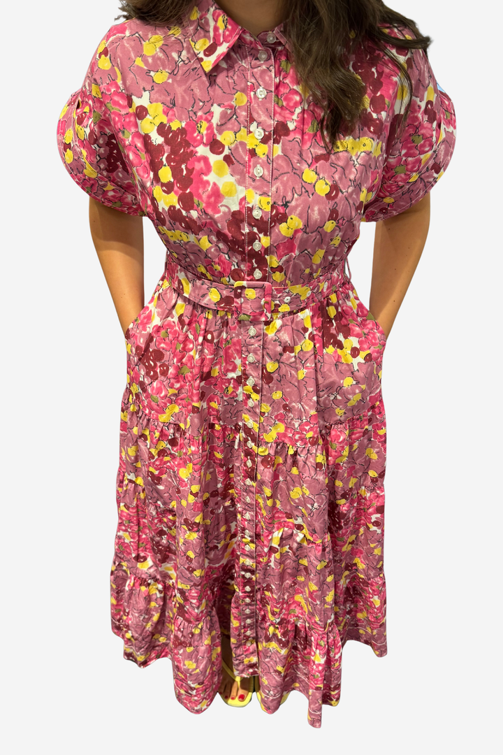 Poplin Shirt Dress Bright Field