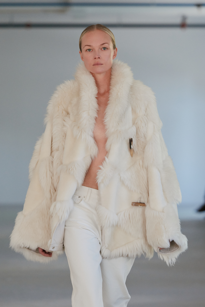 Iceland Shearling Jacket Ivory