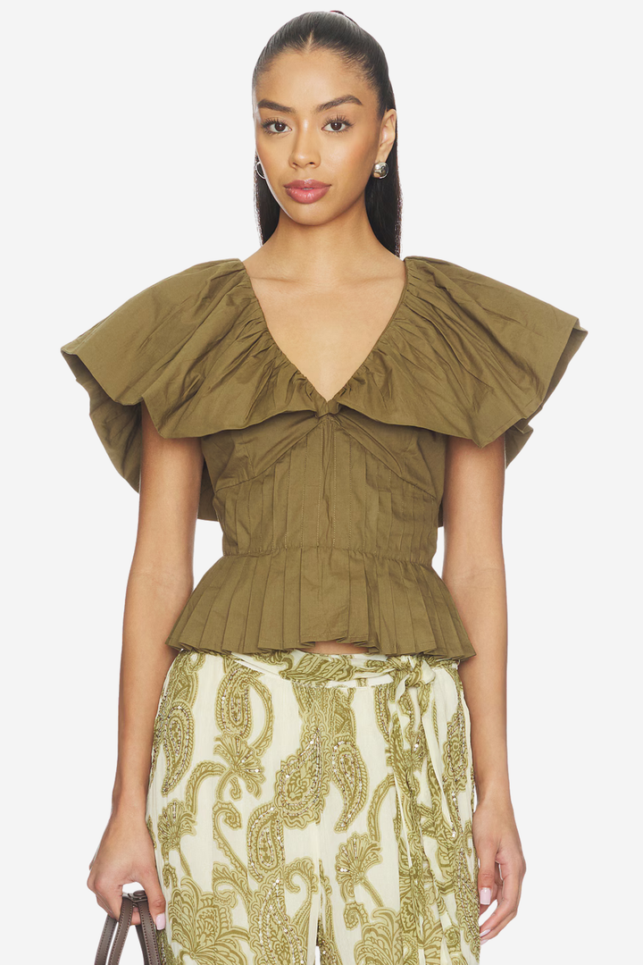 Sagar Top Olive Green