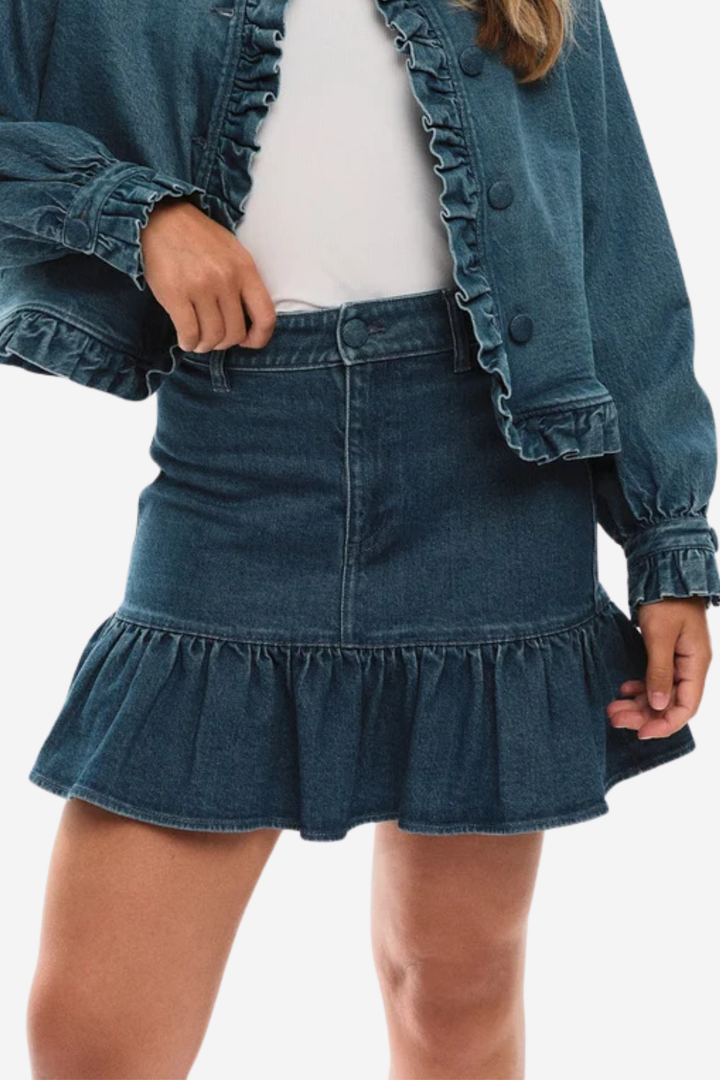 Kajsa Denim Skirt Denim Medium Wash