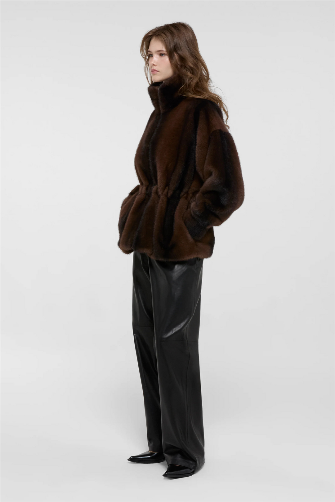 Kai Fur Jacket Chestnut