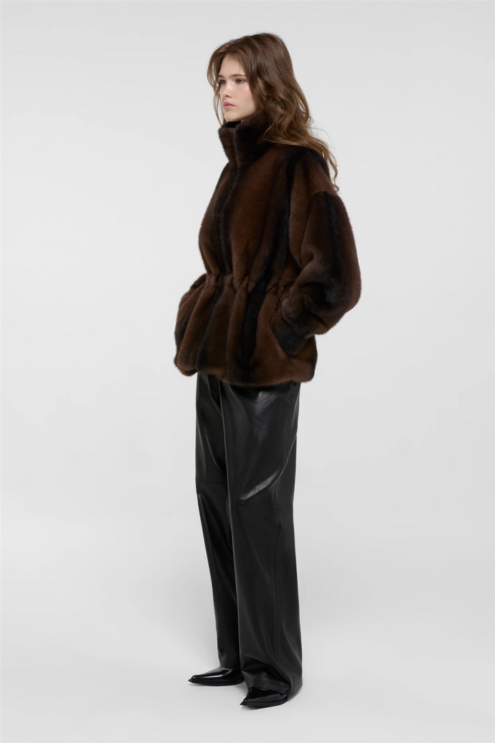 Kai Fur Jacket Chestnut