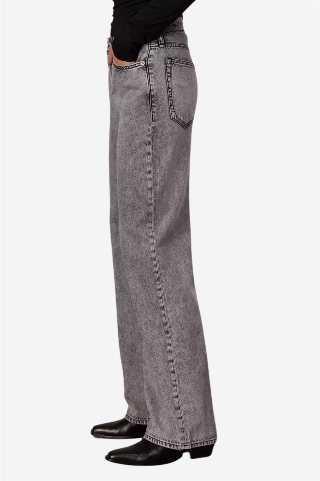 Featherweight Logan Mid-Rise Wide Leg