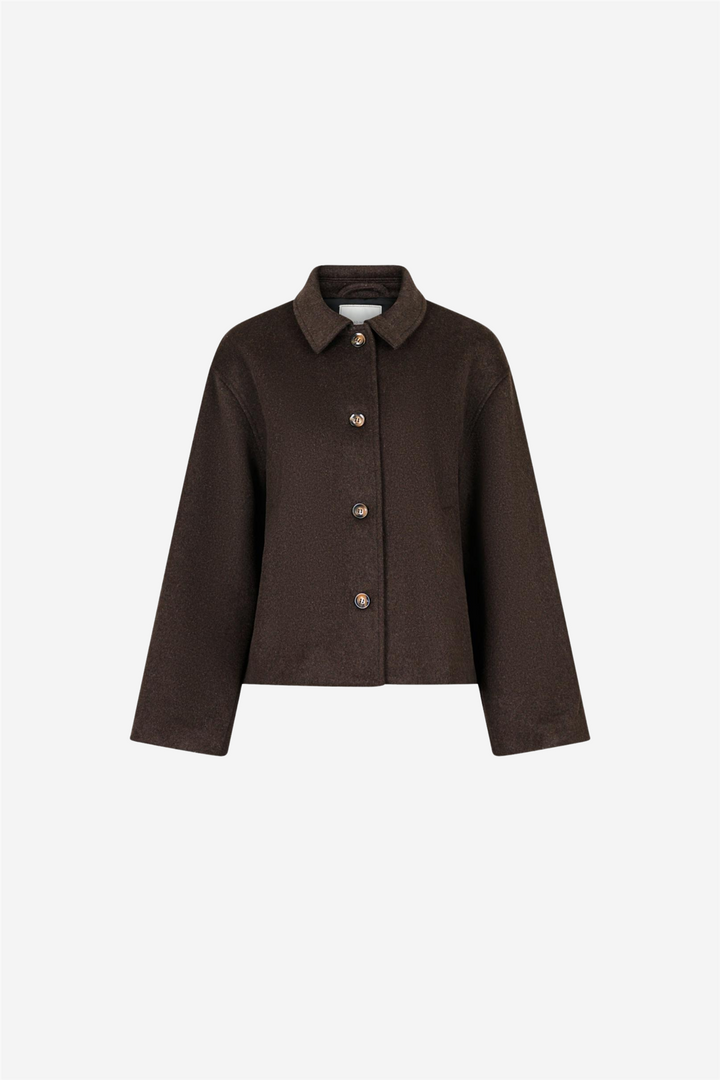Hamra Wool Jacket Chocolate Brown