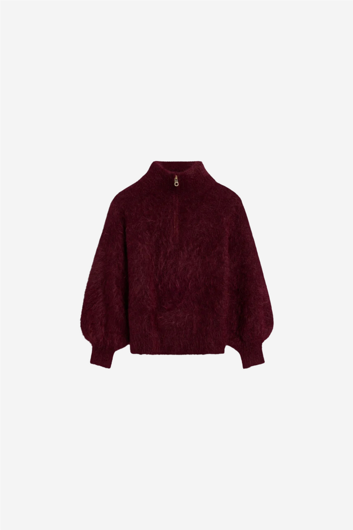 Li Chunky Sweater Oxblood