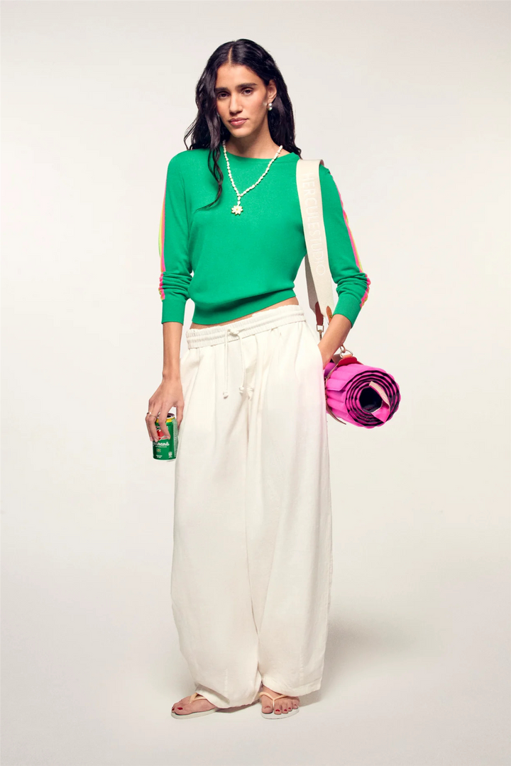 Striped Sweater Multicolor Infinity Green