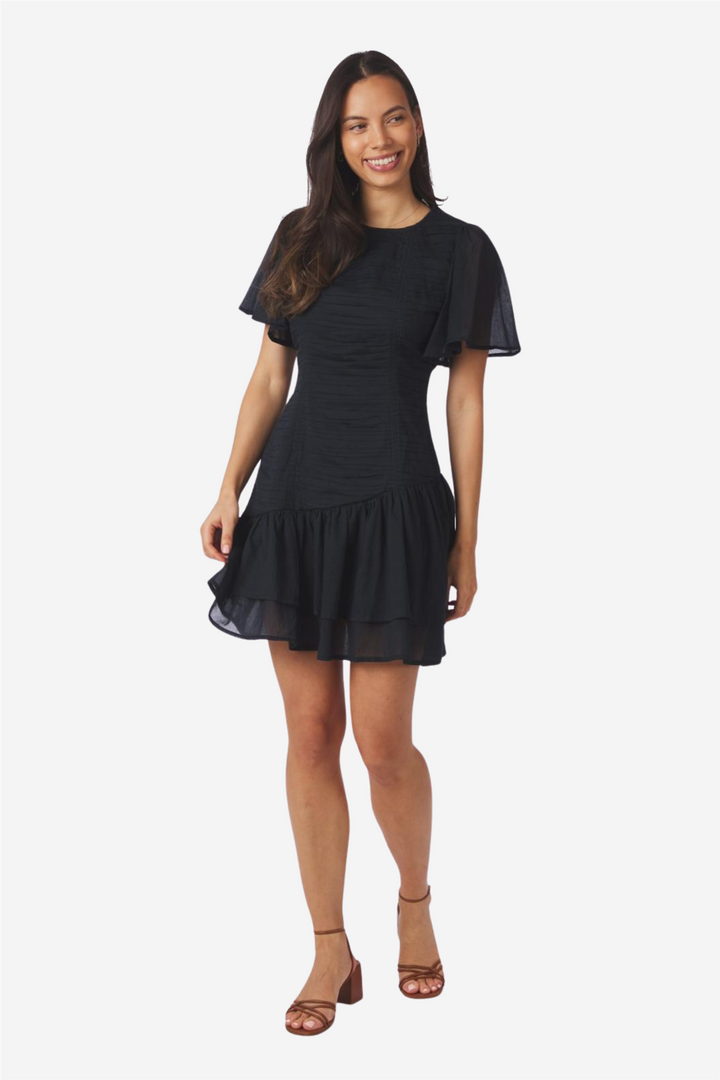 Circle S Voile Dress Navy