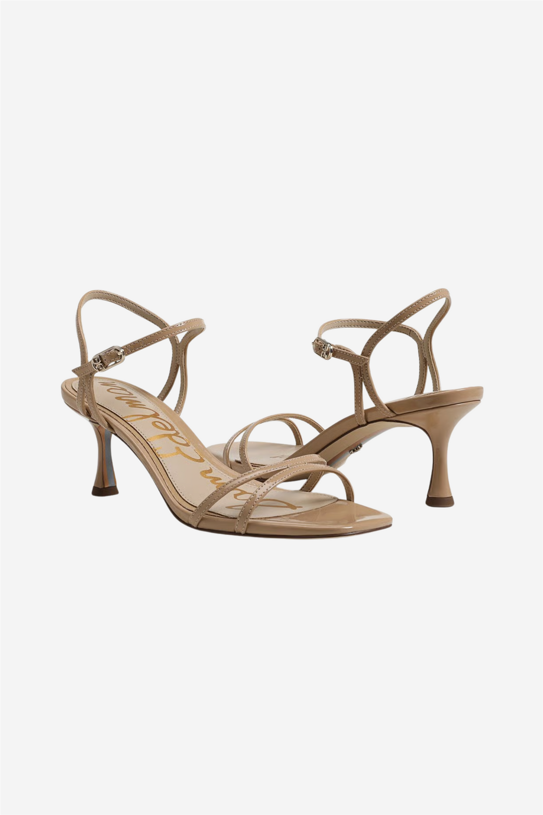 Presley Strappy Kitten Heel Sienna Tan Patent