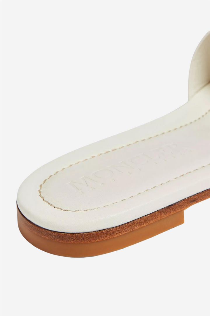 Bell Leather Sliders White