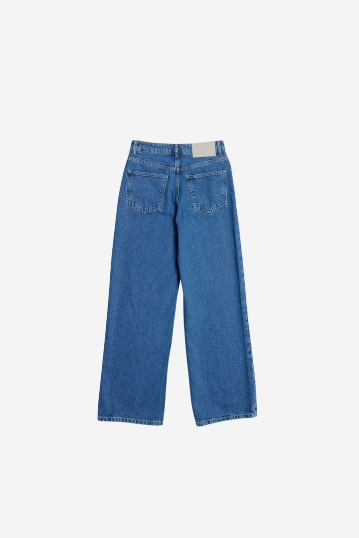 W Wide Jeans Mid Blue