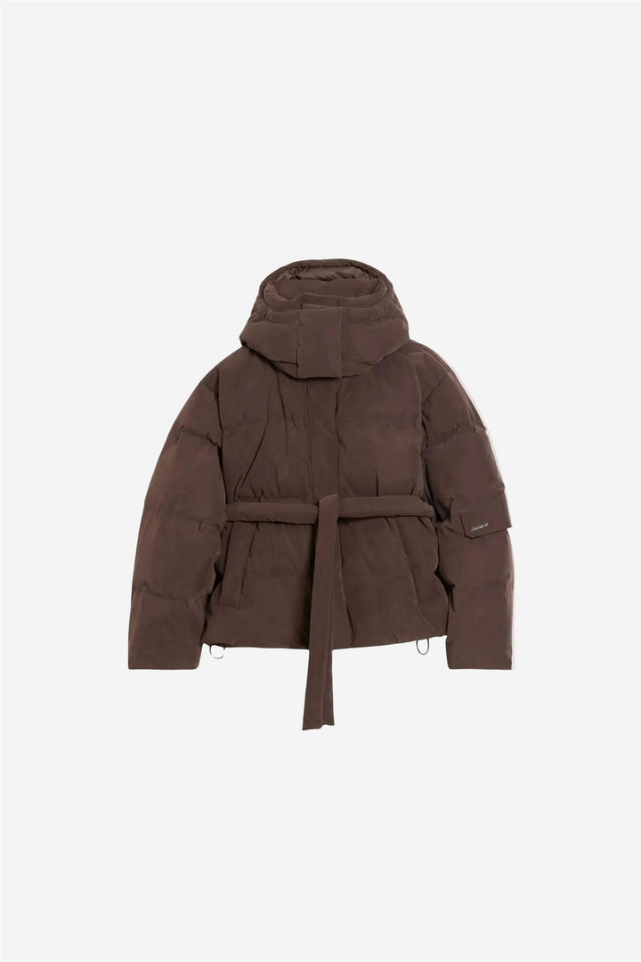 Steilia Brushed Down Jacket Dark Brown