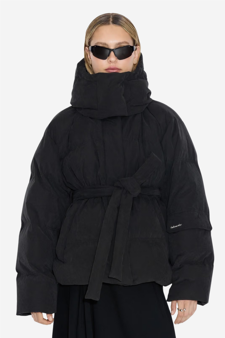 Steilia Brushed Down Jacket Black