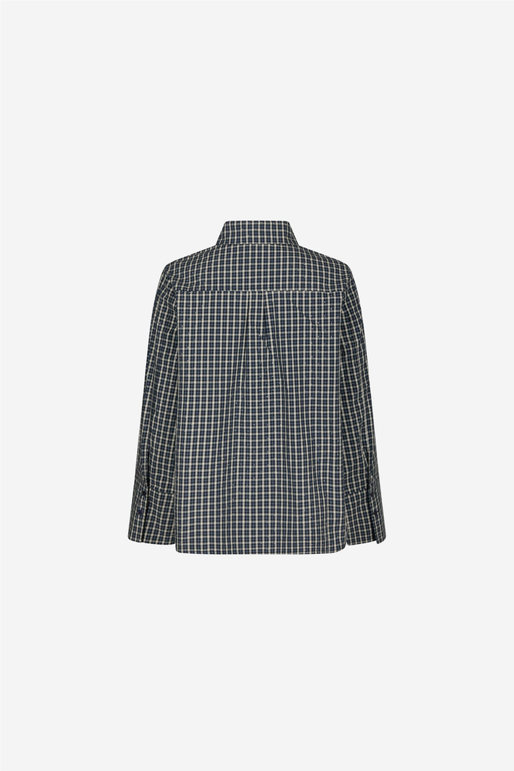 Drew Check Bedaz Shirt Dark Blue