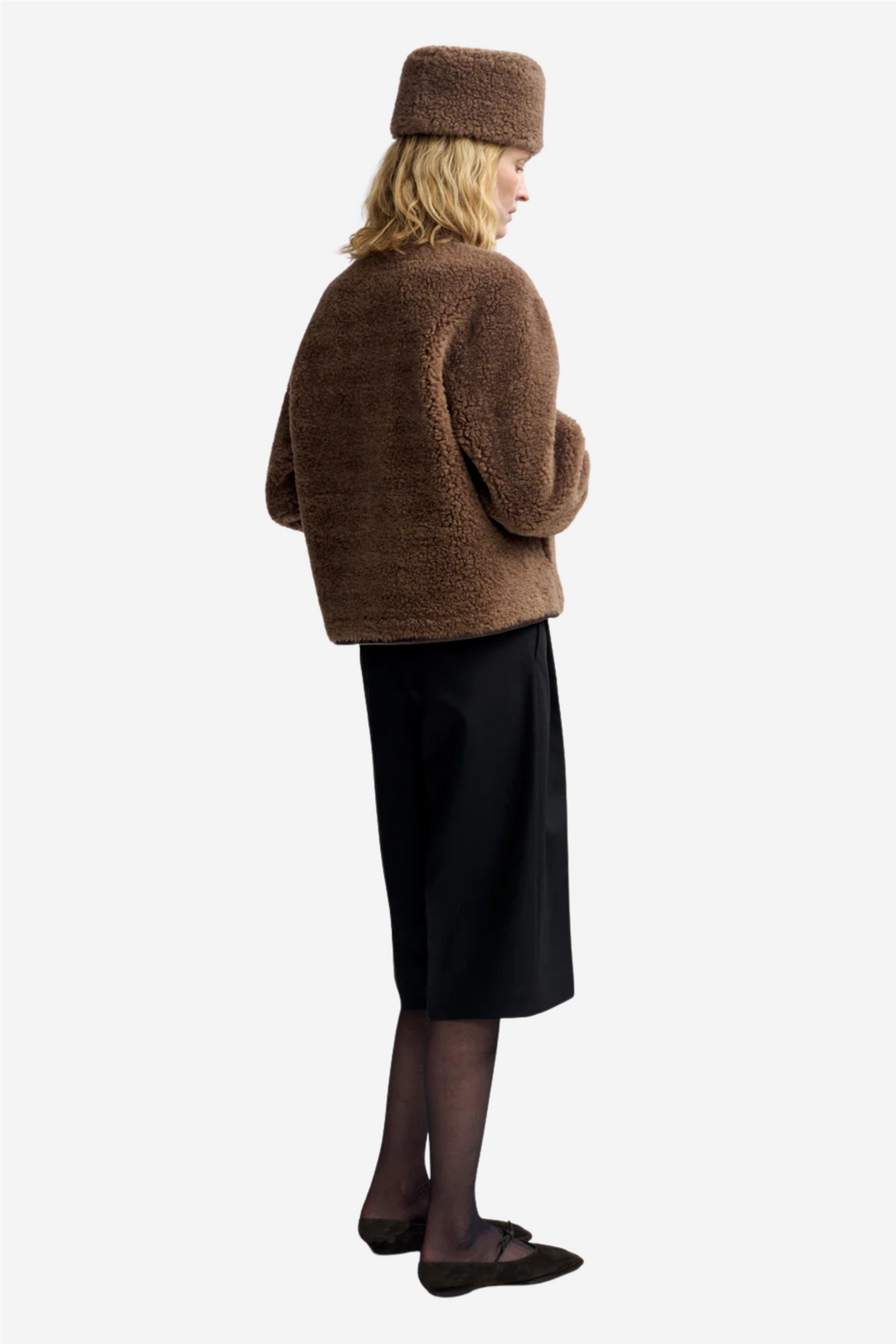 Zola Lamb Fur Jacket Cappucino