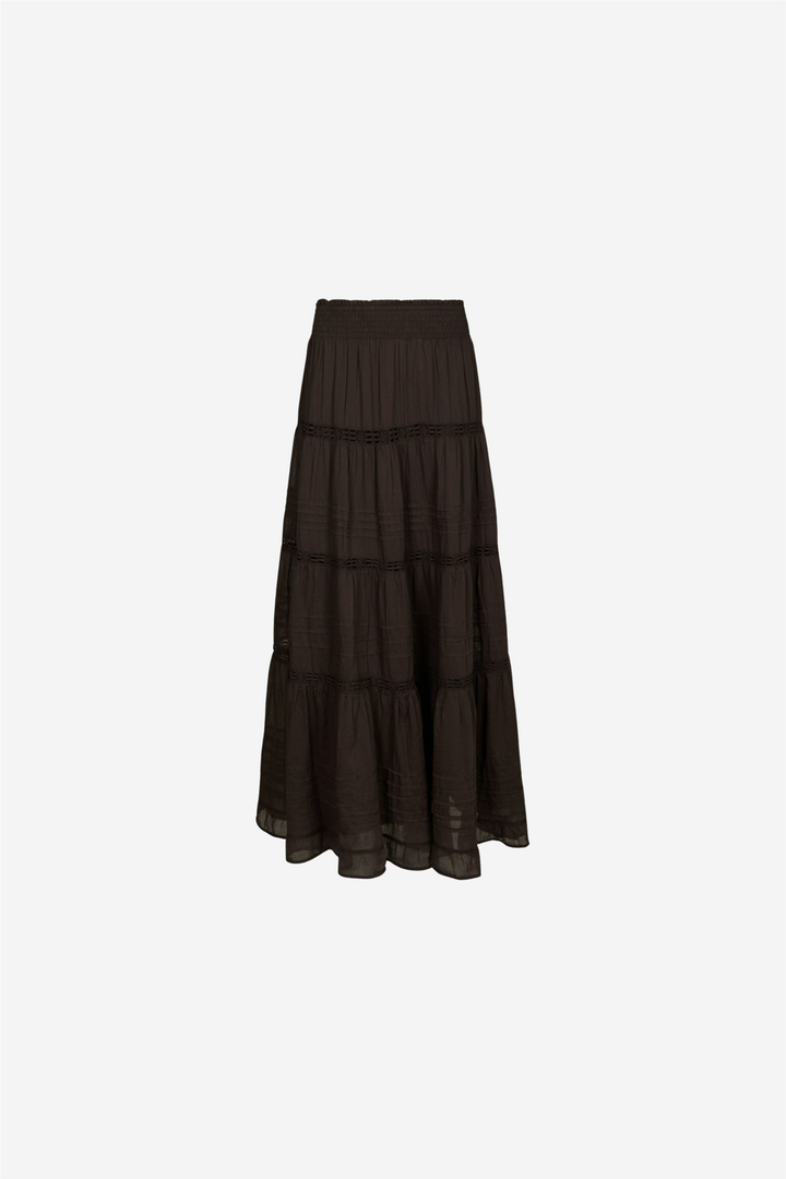 Felicia S Voile Skirt Dark Brown
