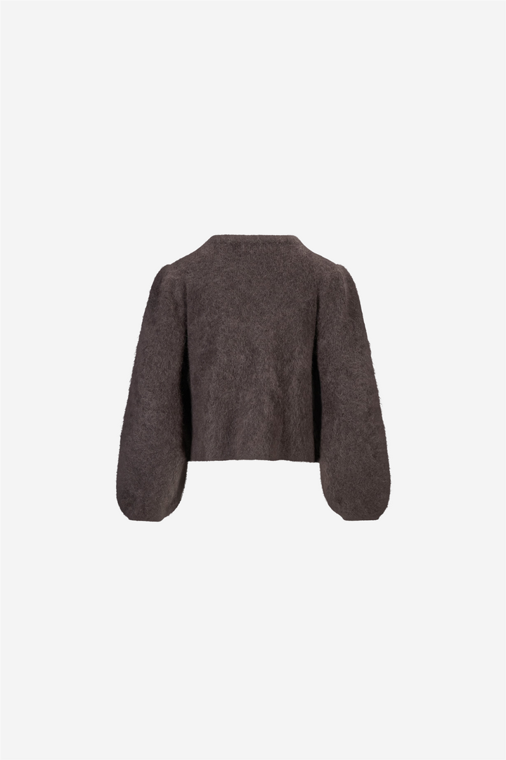 Amelia Chunky Cardigan Dark Brown