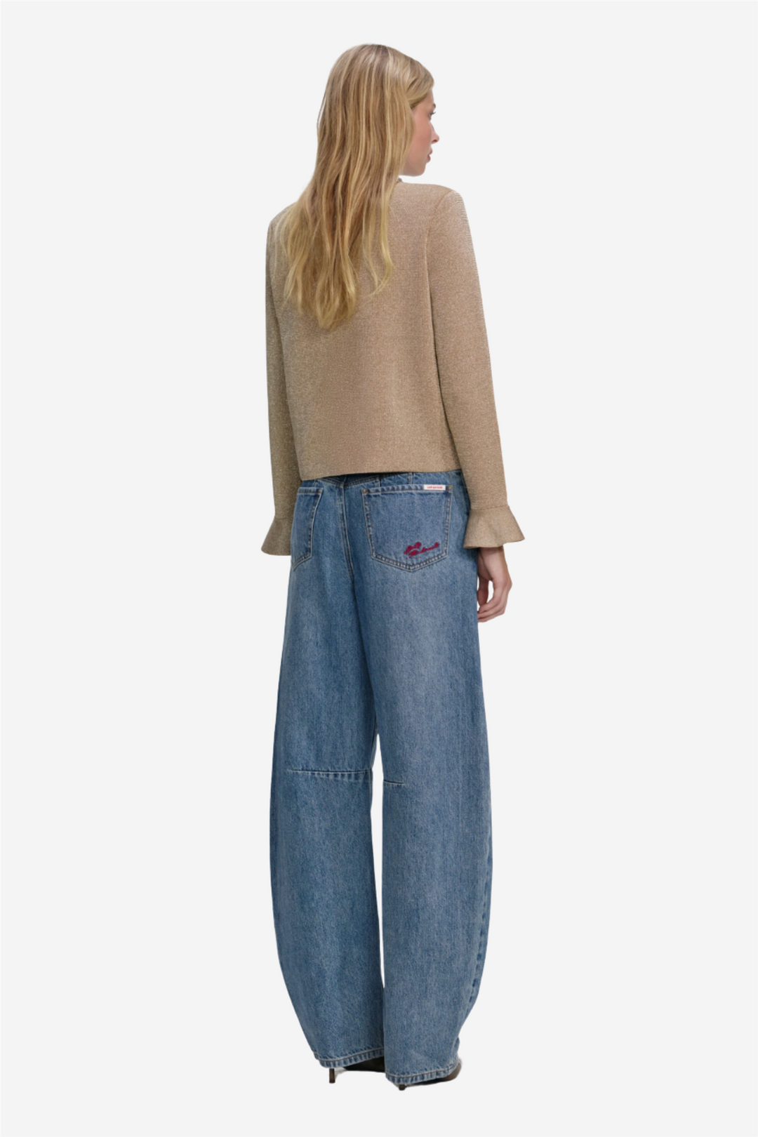 Gold Crystal Trim Cardigan