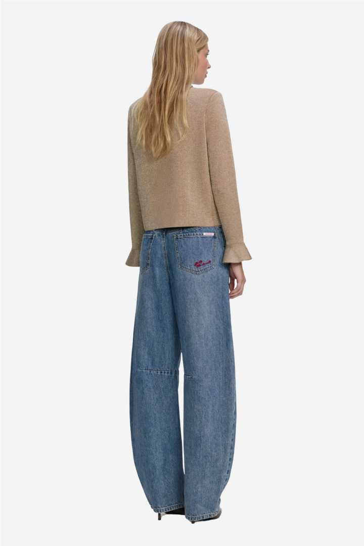 Gold Crystal Trim Cardigan