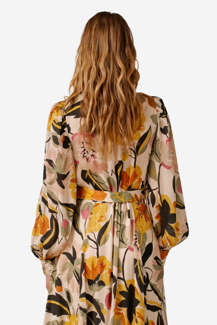 Organza Maxi Dress Spring Bloom