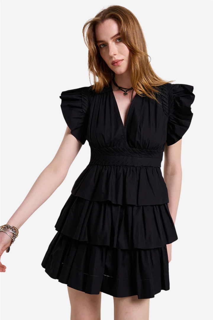 Aurora Mini Dress Onyx Black