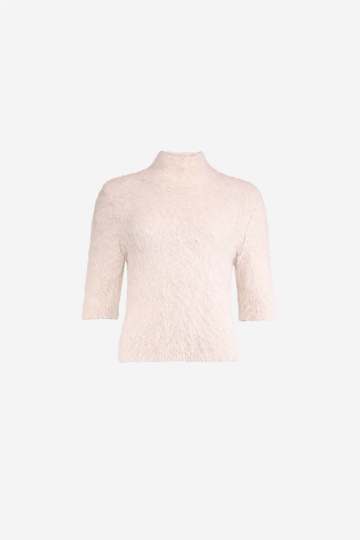 Hairy Knit Turtleneck Soft