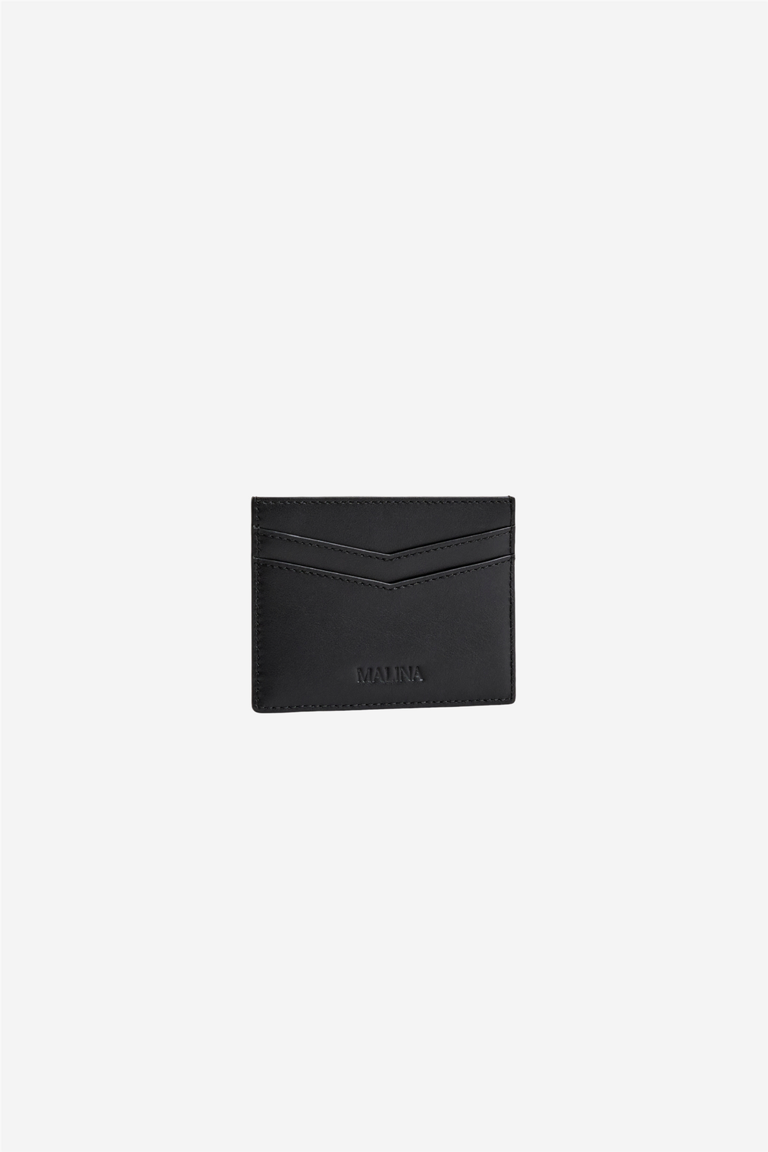 Monogram Leather Card Holder Black