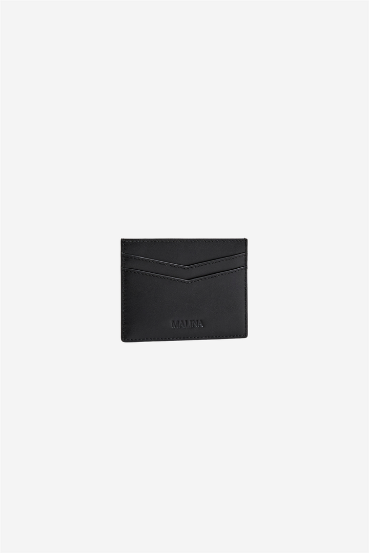 Monogram Leather Card Holder Black