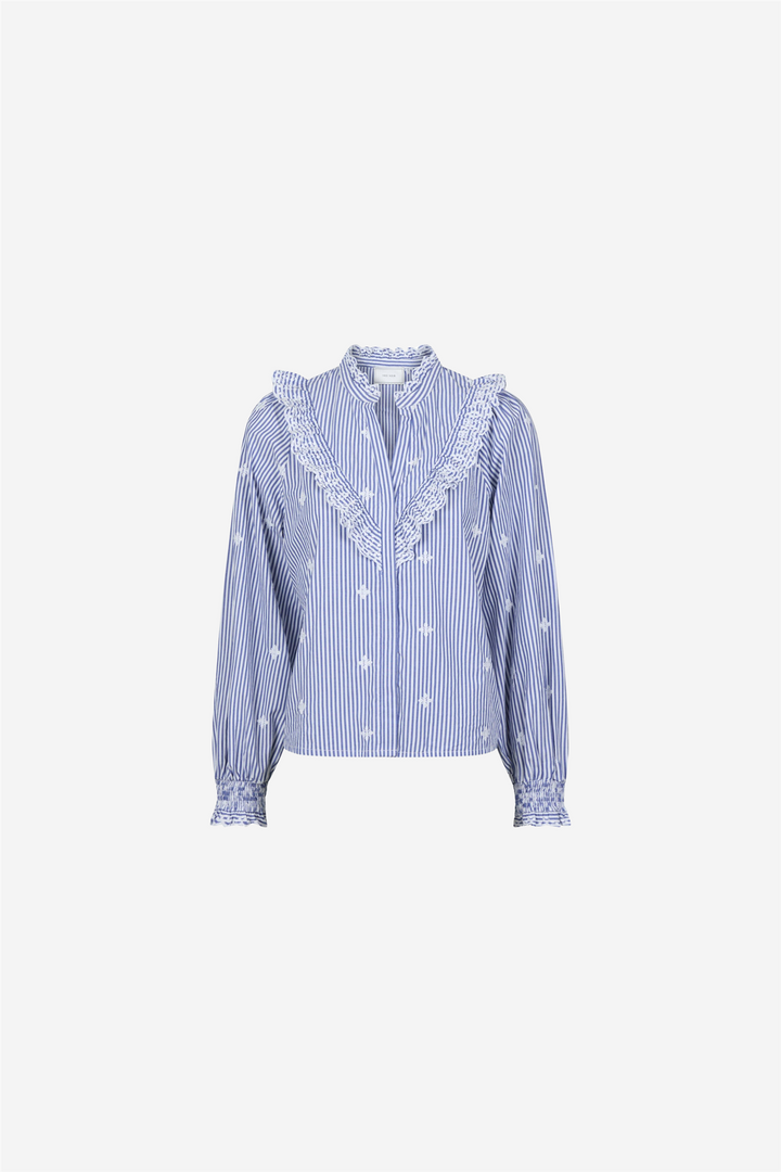 Degas Stripe Bloouse Blue