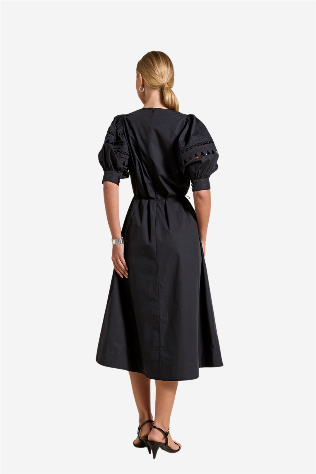 Fleuretta Midi Dress Onyx Black
